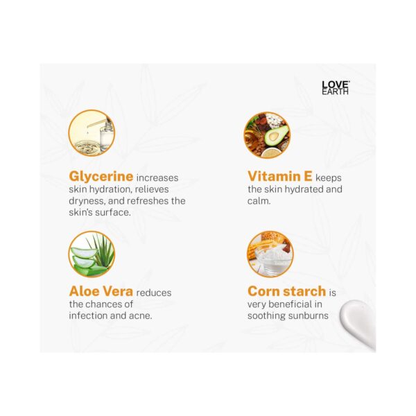 Love Earth Vitamin C Sunscreen SPF 50 UVA UVB Ray Protection With Vitamin C & Essential Oils (50ml) - Love Earth