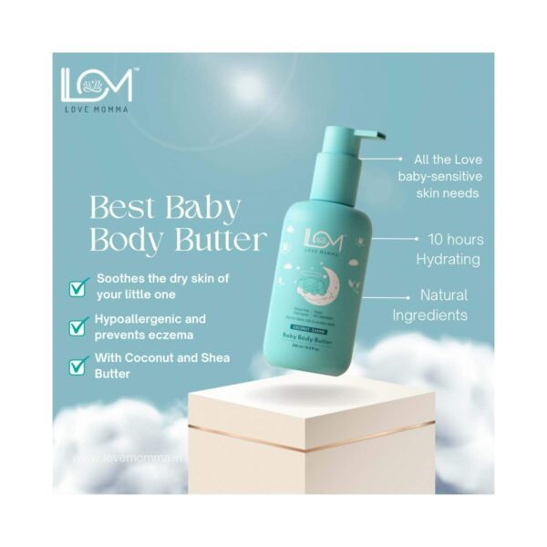 Love Momma Coconut Charm Baby Body Butter (250 ml) - Love Momma