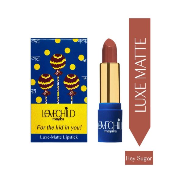 LoveChild Masaba For The Kid In You! Luxe Matte Lipstick - 08 Hey Sugar (4g) - LoveChild Masaba