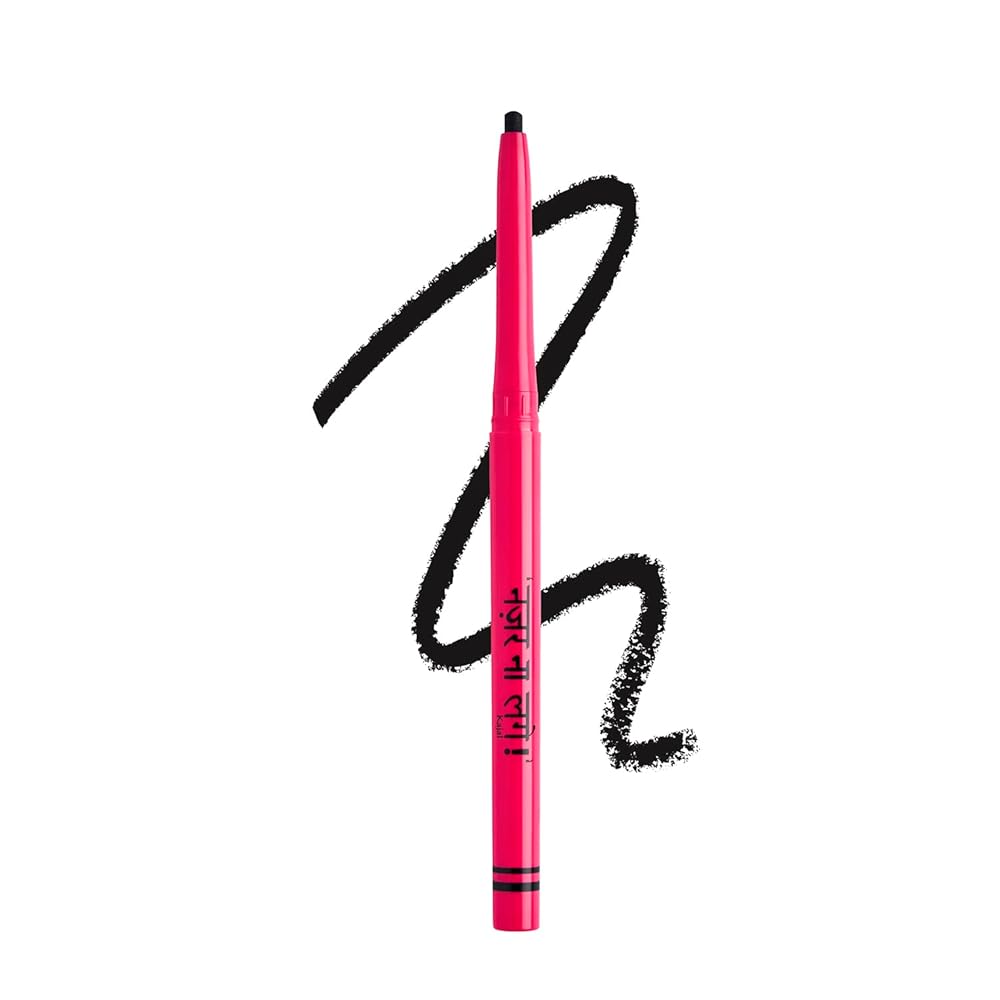 LoveChild Masaba Matte Kajal - Coal Black, Waterproof and Smudge-proof Kajal Pencil for Women, Long-lasting Deeply Pigmented Versatile Eyeliner for Makeup Kit (0.3g)