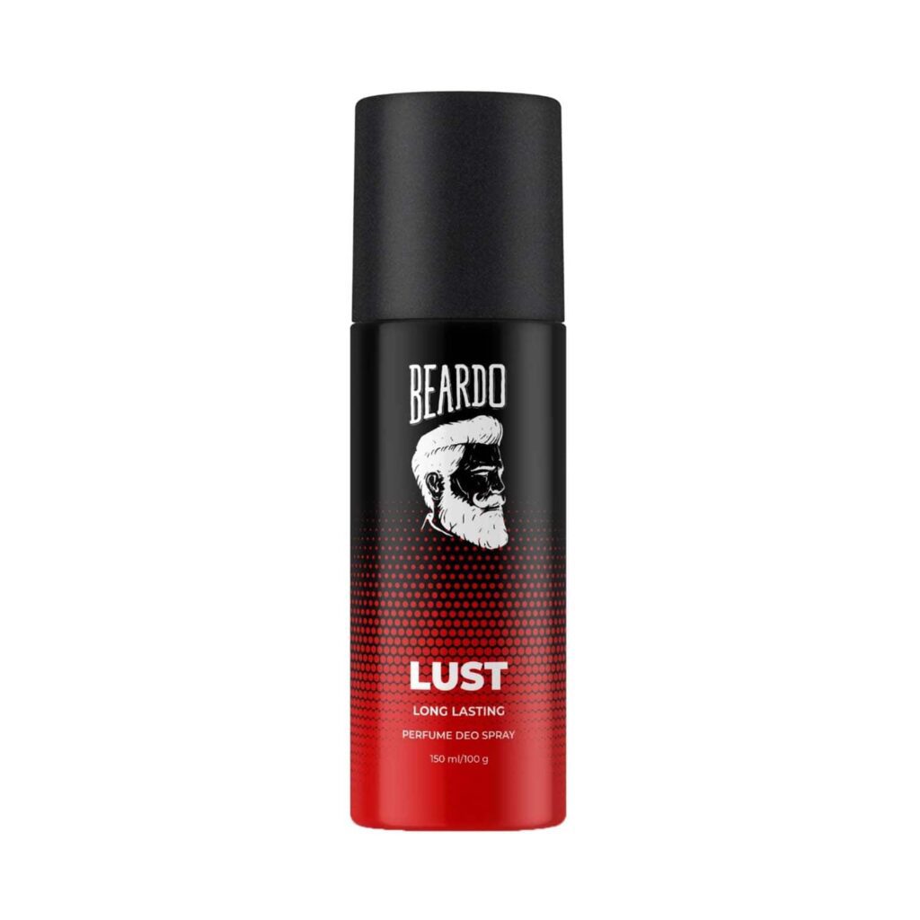 Lust Strong & Long Lasting Deo Body Spray Fresh Fragrance For Men (150 ml) - Beardo