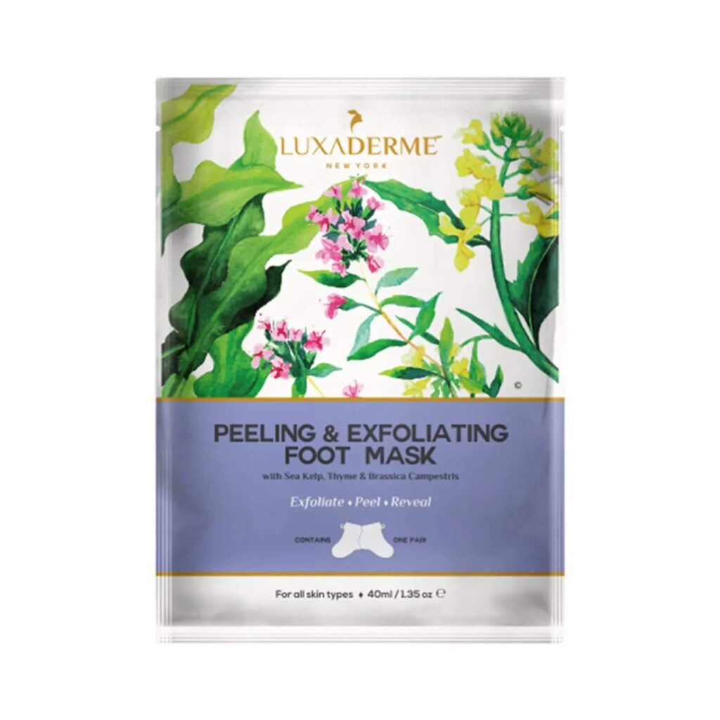 LuxaDerme Peeling & Exfoliating Foot Mask (40ml) - LuxaDerme