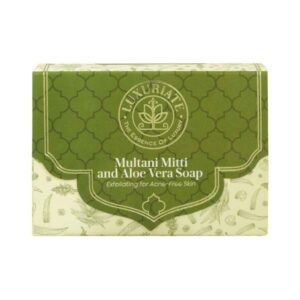 LUXURIATE Multani Mitti and Aloe Vera Soap (125g) - LUXURIATE