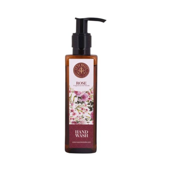 LUXURIATE Natural Rose Anti Bacterial Hand Wash (200ml) - LUXURIATE
