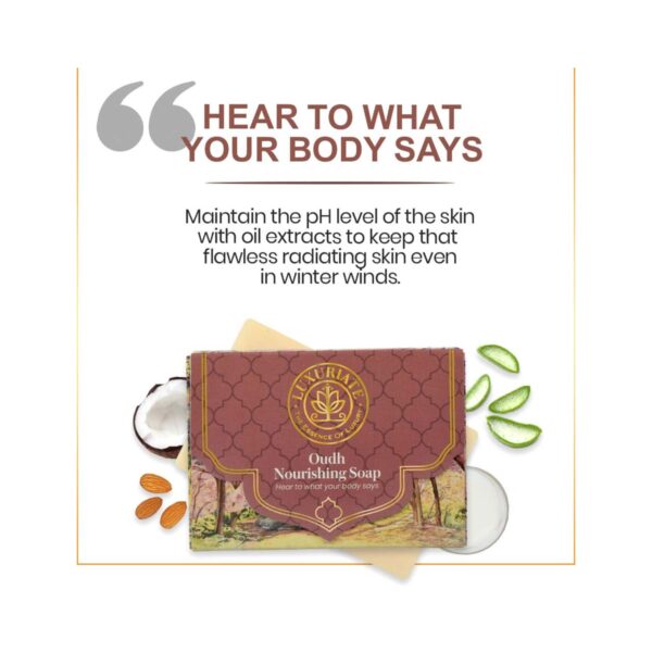 LUXURIATE Naturally Oudh Nourishing Soap (125g) - LUXURIATE