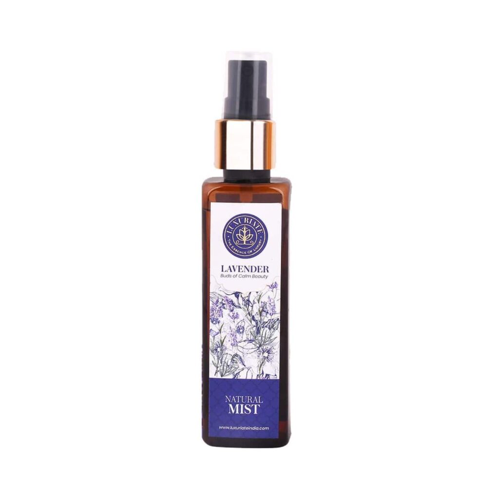 LUXURIATE Pure and Natural Body & Face Lavender Mist Spray (100ml) - LUXURIATE