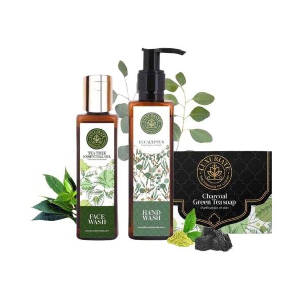 LUXURIATE Soap & Essential Oil Wash Gift Set (3Pcs) - LUXURIATE
