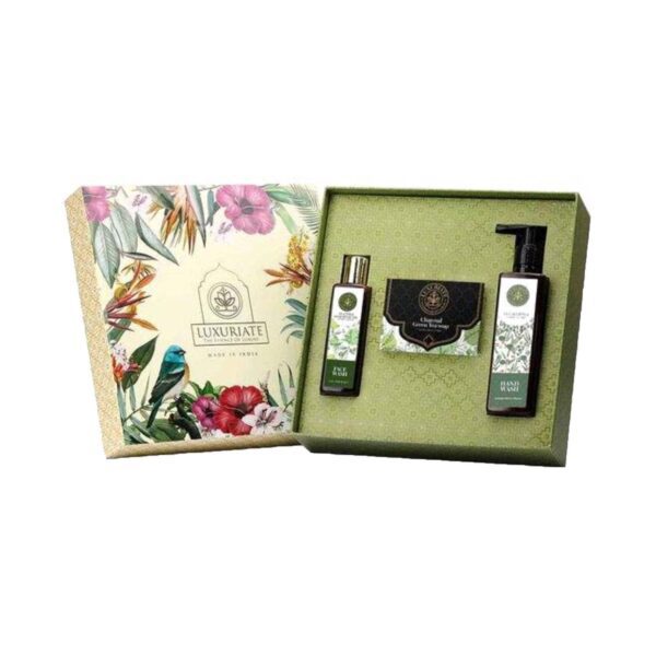 LUXURIATE Soap & Essential Oil Wash Gift Set (3Pcs) - LUXURIATE