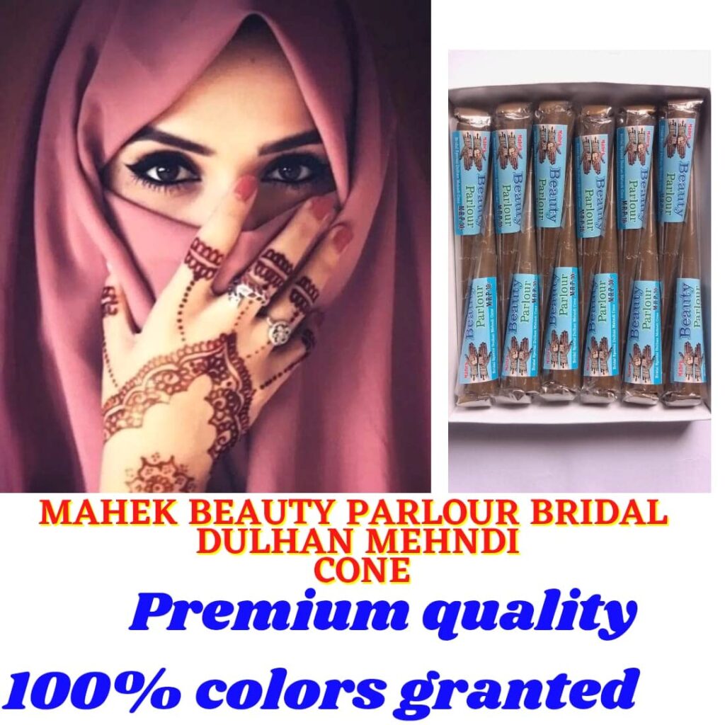 Mahek Beauty Parlour Natural Henna Mehandi Cone (1 Box 12 Pecs.)