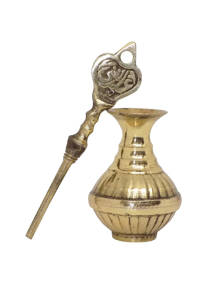 MAHSON Small 8.5 CM Brass Peetal Surmadani Kajal Eye Makeup Surma Dani Unique Gift For Eye Makeup and Kajal Dani Only Holder (Surmedani without surma or Kajal)