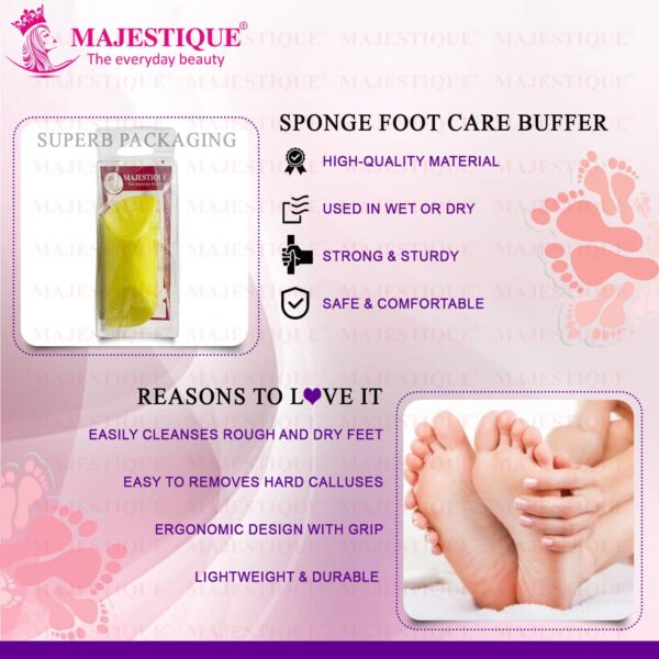 Majestique 4-In-1 Compact Foot Care File Callus Remover (Color May Vary) - Majestique