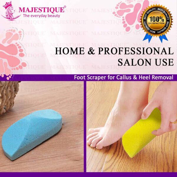 Majestique 4-In-1 Compact Foot Care File Callus Remover (Color May Vary) - Majestique