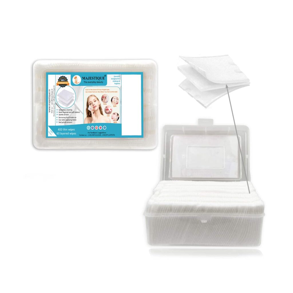 Majestique Cotton Makeup Remover Pads - (1000Pcs) - Majestique
