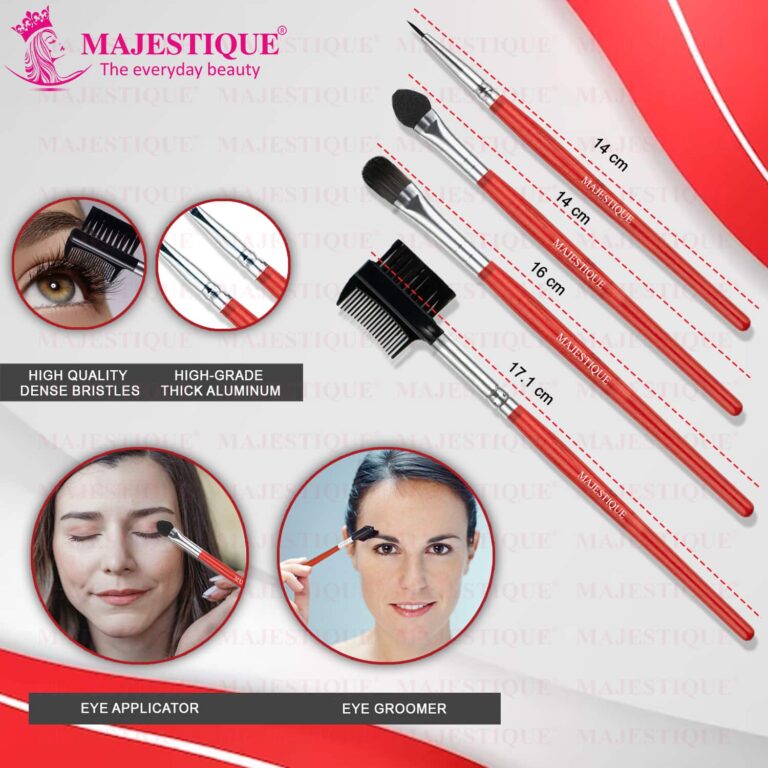Majestique Eye Beautifiler Combo, Professional Eye Beautifier Brush Set - Multicolor - Majestique