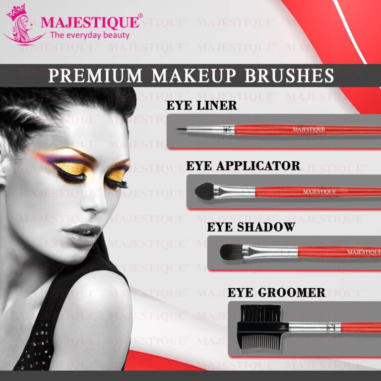 Majestique Eye Beautifiler Combo, Professional Eye Beautifier Brush Set - Multicolor - Majestique