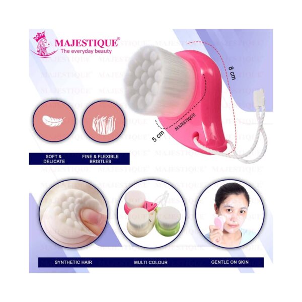 Majestique Face Brush For Cleansing and Exfoliating (1 pc) - Majestique
