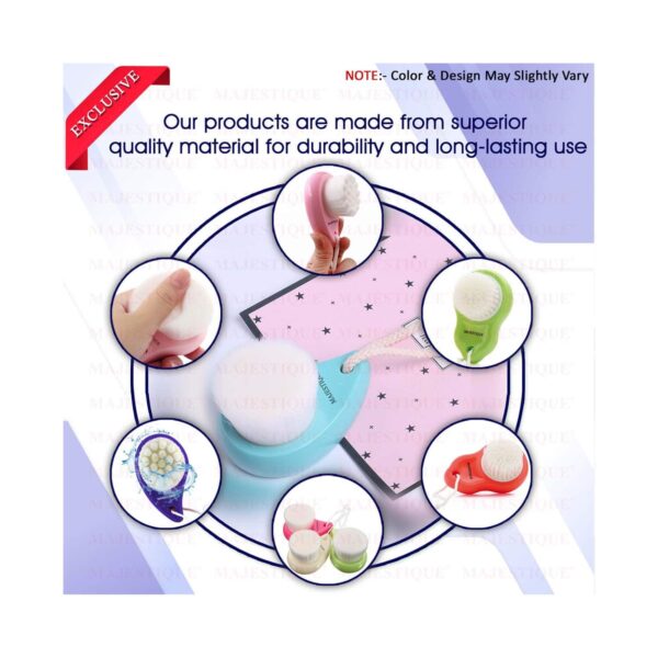 Majestique Face Brush For Cleansing and Exfoliating (1 pc) - Majestique