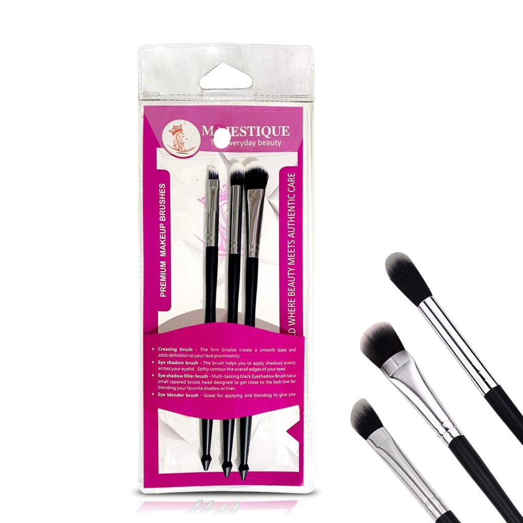 Majestique Face Brush Set Trio - (3Pcs) - Majestique