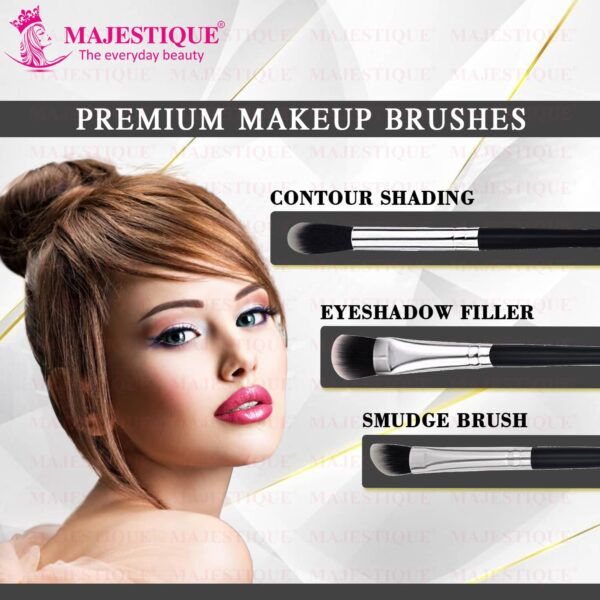 Majestique Face Brush Set Trio - (3Pcs) - Majestique
