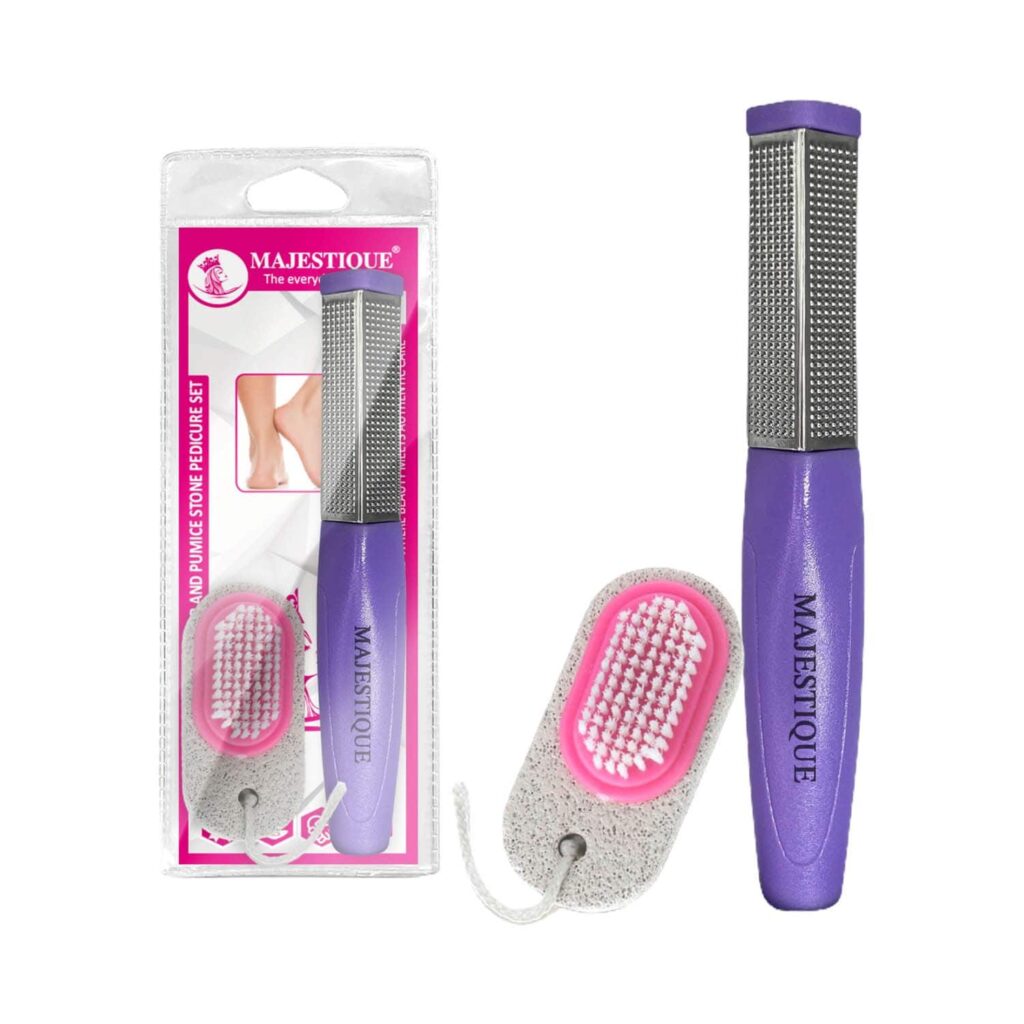 Majestique Foot Scraper and Pumice Stone Pedicure Set (2 pcs) - Majestique