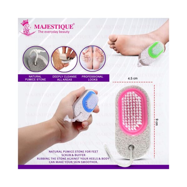 Majestique Foot Scraper and Pumice Stone Pedicure Set (2 pcs) - Majestique