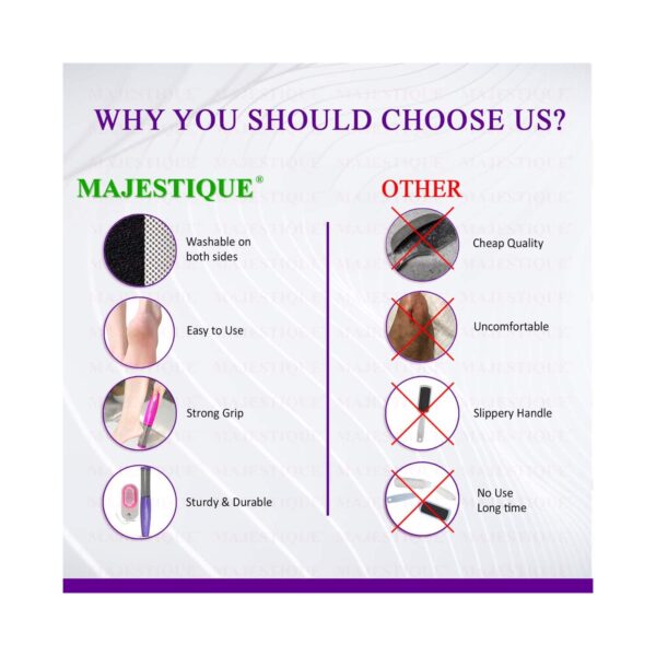 Majestique Foot Scraper and Pumice Stone Pedicure Set (2 pcs) - Majestique