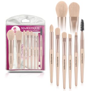 Majestique Luxe Makeup Brush Set, Mini Makeup Brush Tools - Multicolor - Majestique