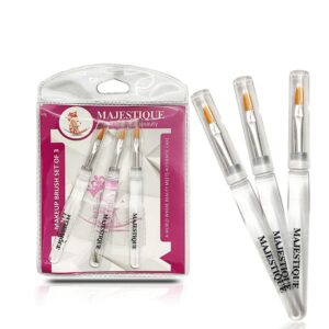 Majestique Makeup Brush Set - Liner Kit for Lip and Eye for Women, Girls - Color May Vary - Majestique