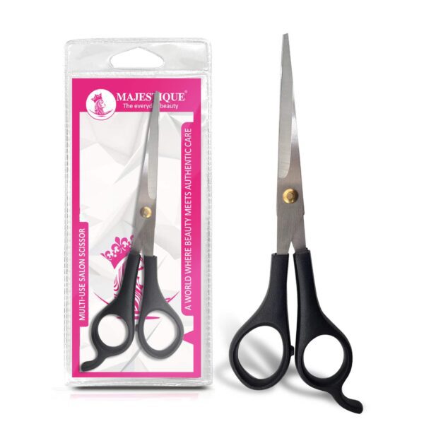 Majestique Multi Use Salon Scissor, Comfort Grip Sharp Scissors for Office Home - Multicolor - Majestique