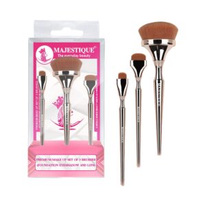 Majestique Professional Makeup Brush Set (3 pcs) - Majestique