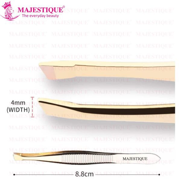 Majestique Professional Stainless Steel Eyebrow Plucker Tweezer - Majestique