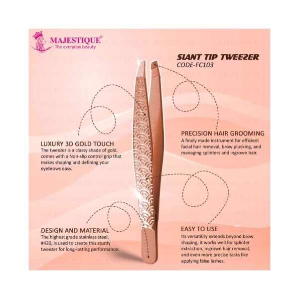 Majestique Slant Tip Tweezer (1 pc) - Majestique
