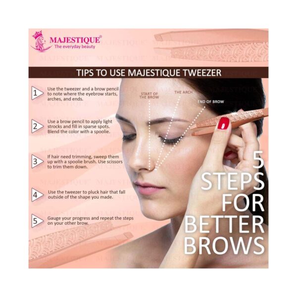 Majestique Slant Tip Tweezer (1 pc) - Majestique