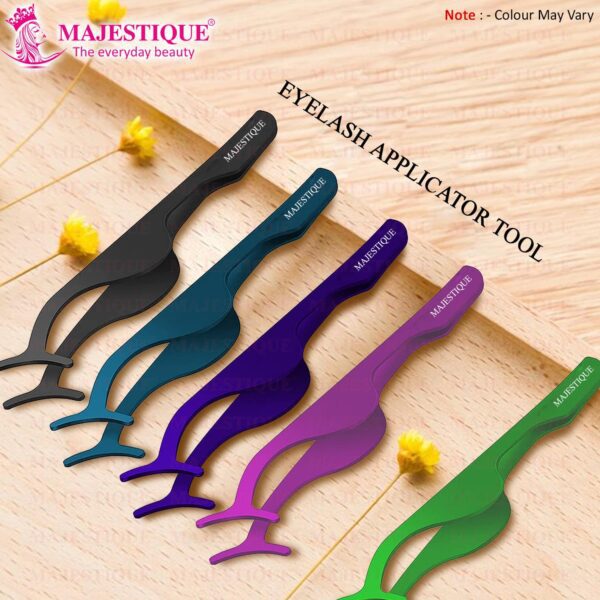 Majestique Stainless Steel False Eyelash Curlers Extension Applicator Remover - Majestique
