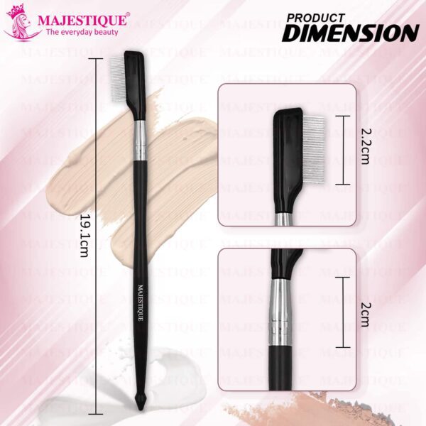 Majestique Steel Eyebrow Eyelash Comb Extension Brush - Majestique