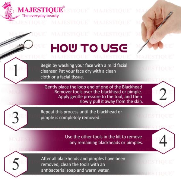 Majestique Whitehead And Blackhead Extractor And Remover - Majestique