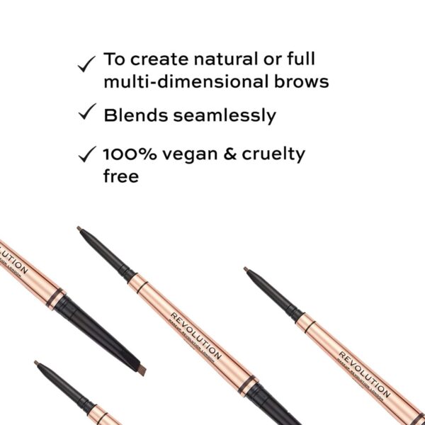 Makeup Revolution Balayage Eye Brow Pencil - Brown (0.38g) - Makeup Revolution