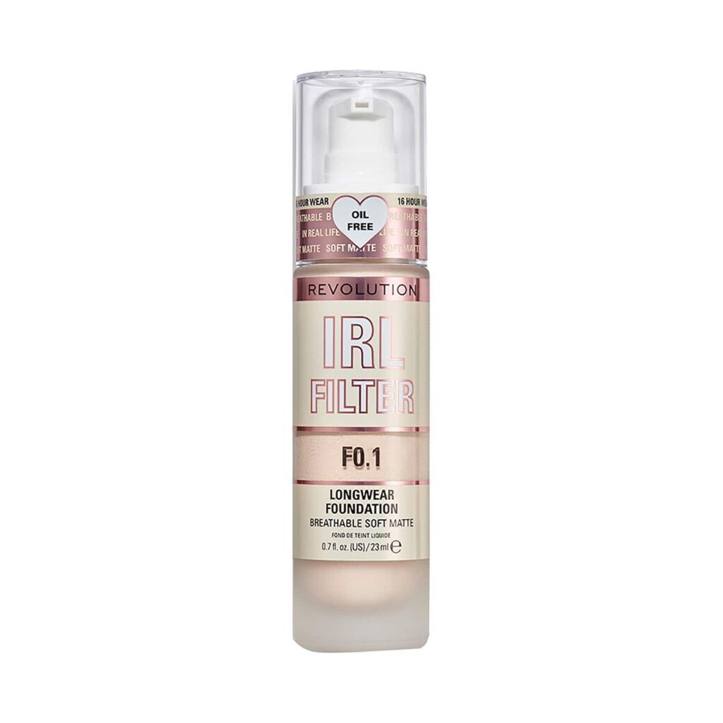 Makeup Revolution Irl Filter Longwear Foundation - F0.1 (23ml) - Makeup Revolution