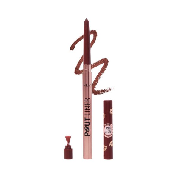 Makeup Revolution Pout Bomb Plumping Lip Liner - Cookie Warm Brown (0.2 g) - Makeup Revolution