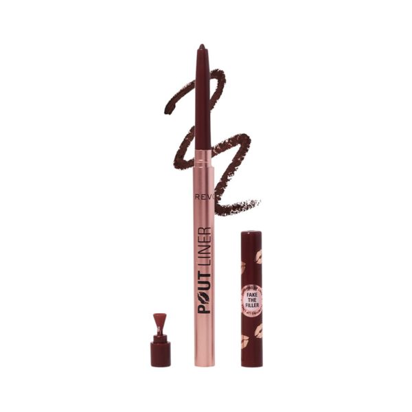 Makeup Revolution Pout Bomb Plumping Lip Liner - Deepest Mauve (0.2 g) - Makeup Revolution