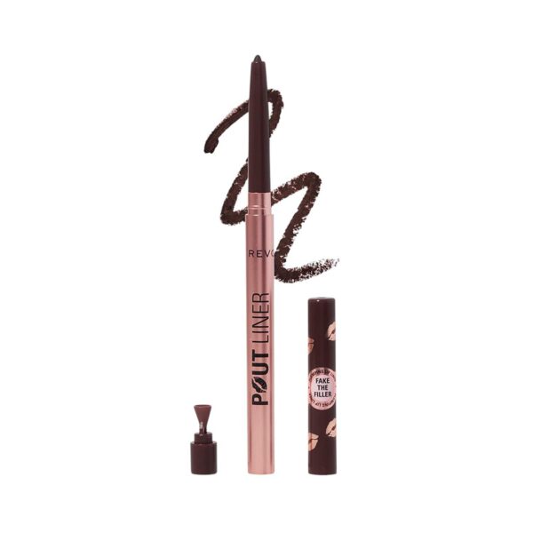 Makeup Revolution Pout Bomb Plumping Lip Liner - Espresso Cool Brown (0.2 g) - Makeup Revolution