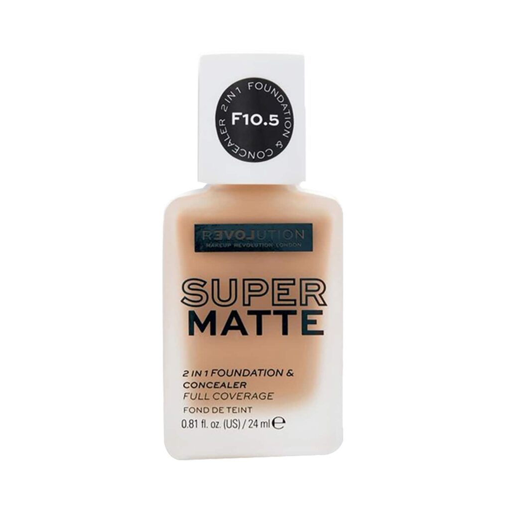 Makeup Revolution Relove Supermatte Foundation - F10.5 (24ml) - Makeup Revolution