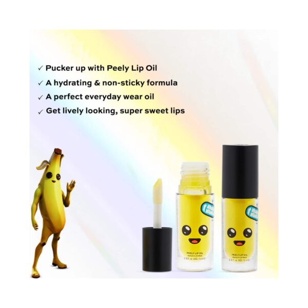 Makeup Revolution X Fortnite - Banana Peely Lip Oil (5ml) - Makeup Revolution