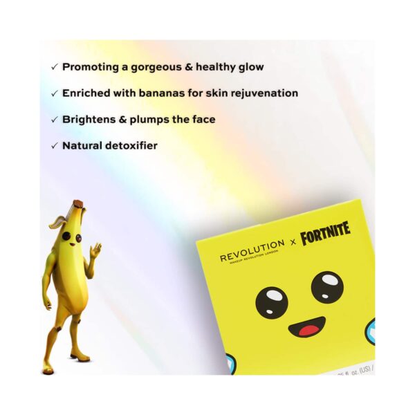 Makeup Revolution X Fortnite Peely Banana Mousse Mask (120ml) - Makeup Revolution