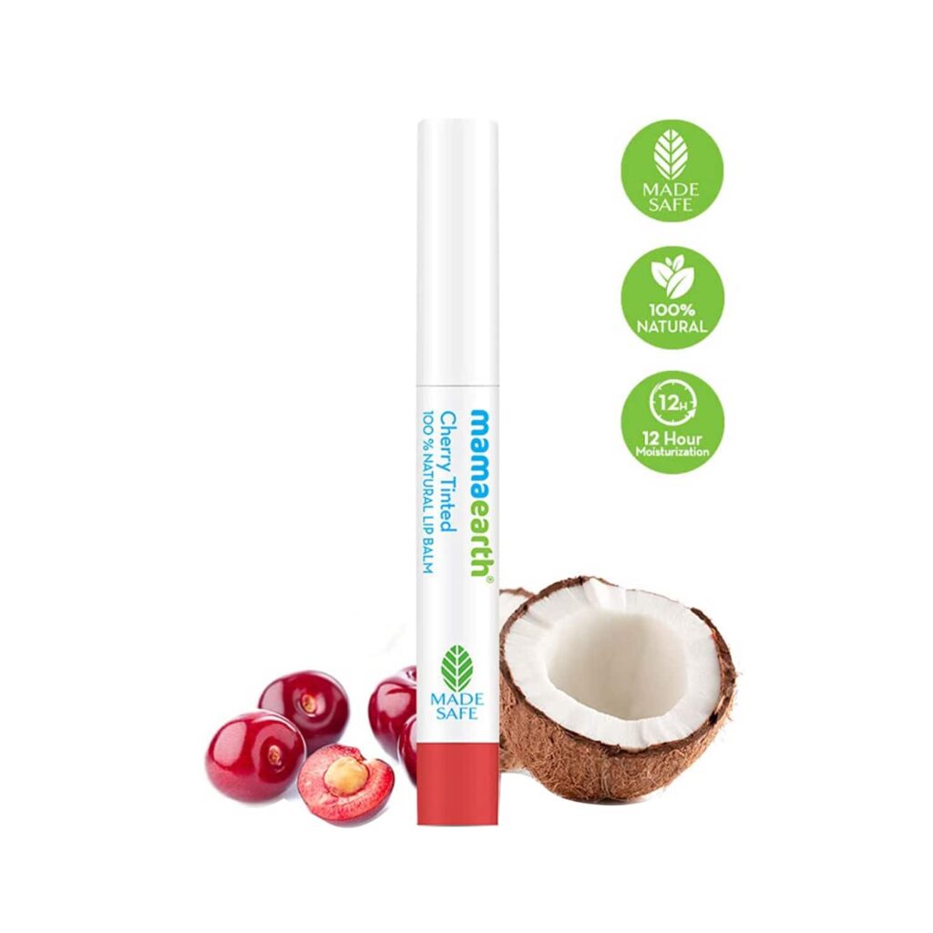 Mamaearth 100% Natural Lip Balm - Cherry Tinted (2g) - Mamaearth