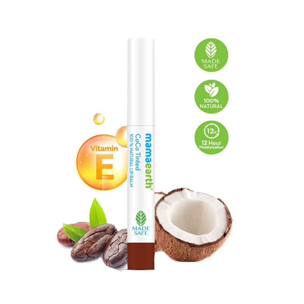 Mamaearth 100% Natural Lip Balm - Coco Tinted (2g) - Mamaearth