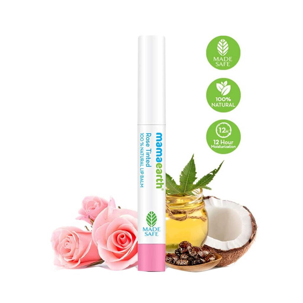 Mamaearth 100% Natural Lip Balm - Rose Tinted (2g) - Mamaearth