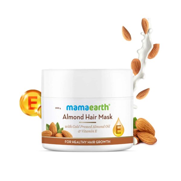 Mamaearth Almond Hair Mask With Cold Pressed Almond Oil & Vitamin E (200g) - Mamaearth