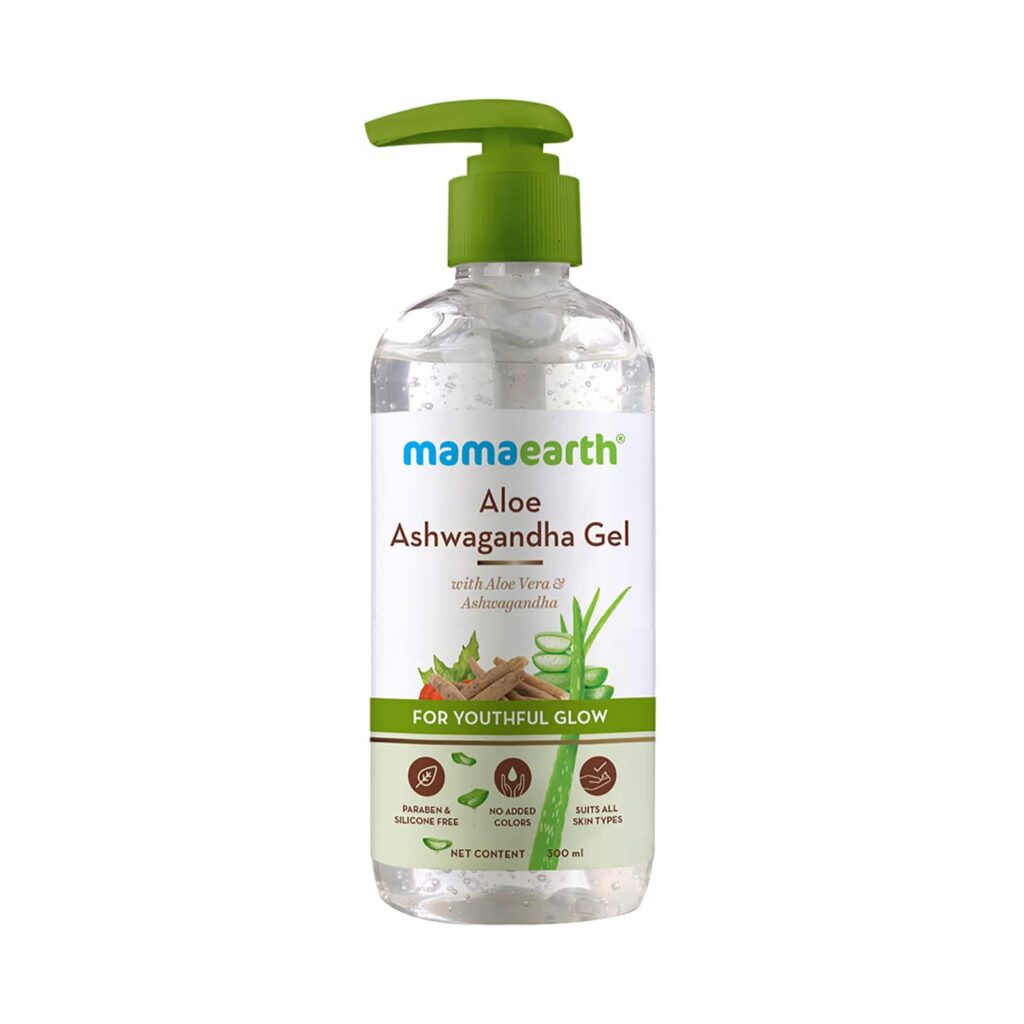 Mamaearth Aloe Ashwagandha Gel For Youthful Glow (300ml) - Mamaearth