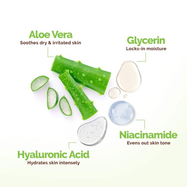 Mamaearth Aloe Refresh Hydrating Light Gel Moisturizer With Aloe Vera & HA (200 g) - Mamaearth
